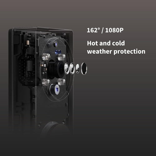 Aqara Video Doorbell G4 (Chime Included) -2.4 GHz Wi-Fi Required-Gray