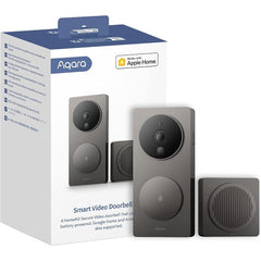 Aqara Video Doorbell G4 (Chime Included) -2.4 GHz Wi-Fi Required-Gray