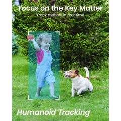 DEKCO 2K HD Outdoor Security Camera with 360 Degree Pan-Tilt Motion Tracking