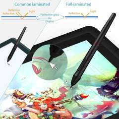 XP-Pen Artist 15.6 Pro Graphics Drawing Tablet 1920 x 1080 Pixel, 8192 Pressure Sensitivity, Black