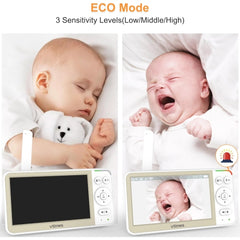 VTimes 5'' Screen Video Baby Monitor with Camera and Audio
