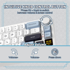 LTC Nimbleback NB682 PRO 65% Wireless Mechanical Keyboard – RGB, Display Screen, Volume Knob, Hot-Swap PCB