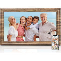 Digital Photo Frame 16 inch with 32GB Storage Wall Mountable, Auto-Rotate, Motion Sensor Share Photo Video via App