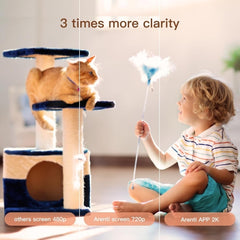 Arenti Baby Monitor, 2K Smart Baby Camera with 5-Inch Upgraded Wireless Display