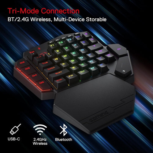 Redragon K585 PRO Wireless One-Handed Mechanical Keyboard (Red Switch)