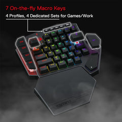 Redragon K585 PRO Wireless One-Handed Mechanical Keyboard (Red Switch)