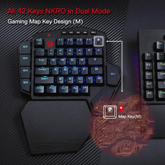 Redragon K585 PRO Wireless One-Handed Mechanical Keyboard (Red Switch)