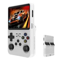 R36S Handheld Game Console,3.5inch IPS 640x480 Handheld Emulator Console with Dual 3D Joystick 128GB - Translucent Black