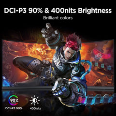 KOORUI 34 Inch Ultrawide Curved Gaming Monitor 144Hz 165Hz, 1ms, 1000R, WQHD 3440×1440p, 21:9 2K Display