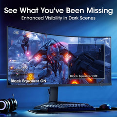 KOORUI 34 Inch Ultrawide Curved Gaming Monitor 144Hz 165Hz, 1ms, 1000R, WQHD 3440×1440p, 21:9 2K Display