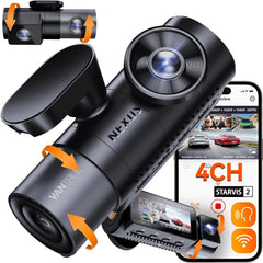Vantrue N5 4-Channel 360° Dash Cam – 2.7K, STARVIS 2, IR Night Vision, WiFi & GPS