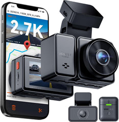 Vantrue E2 Dual Dash Cam – 2.7K Front & Rear, STARVIS Night Vision, GPS & Voice Control