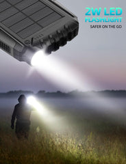 Solar Power Bank - 42800mAh Portable Power Bank with Solar Charging, QC 3.0 Fast Charging, Dual USB Output, Built-in Flashlight, External Battery Pack for Phones & Tablets – Black