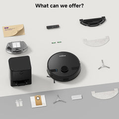 MONSGA Robot Vacuum & Mop - 5000 Pa Self-Emptying Auto-Dock with 3.5 L / 60-Day Capacity, LiDAR Mapping & Navigation, 180-Min Runtime, Wi-Fi / App / Alexa / Remote - Ideal for Pets