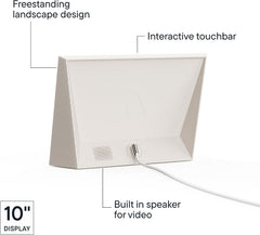 Aura Carver 10.1" WiFi Digital Picture Frame, Send Photos from Your Phone, Quick Setup in Aura App, Free Unlimited Storage, Clay with White Mat