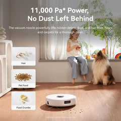 NARWAL Freo X Ultra Robot Vacuum & Mop, 8200Pa Suction, Zero-Tangle Brush, Auto Mop Washing & Drying, LiDAR Navigation, Obstacle Avoidance - Open Box