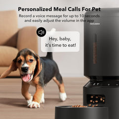 PETLIBRO Automatic Cat Feeder, 5G WiFi Smart Pet Feeder with App Control, Stainless Steel Bowl, Low Food & Blockage Sensors, 1–10 Meals Per Day, 10s Voice Meal Call for Cats & Dogs