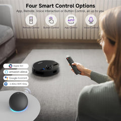 MONSGA Robot Vacuum & Mop - 5000 Pa Self-Emptying Auto-Dock with 3.5 L / 60-Day Capacity, LiDAR Mapping & Navigation, 180-Min Runtime, Wi-Fi / App / Alexa / Remote - Ideal for Pets