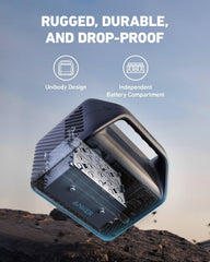 Anker 521 Portable Power Station PowerHouse 256Wh, 200W Solar Generator with 2 AC Outlets, 60W USB-C PD, 6-Port Battery Backup for Camping, RV and Emergency Use