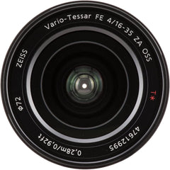 Sony Vario-Tessar T* FE 16-35mm F4 ZA OSS Wide-Angle Zoom Lens – Sony E-Mount – Black