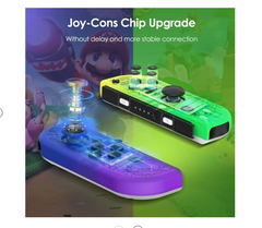 Wireless Replacement Joypad Controller Set for Nintendo Switch/OLED/Lite with Turbo, Wake-Up & Motion Control