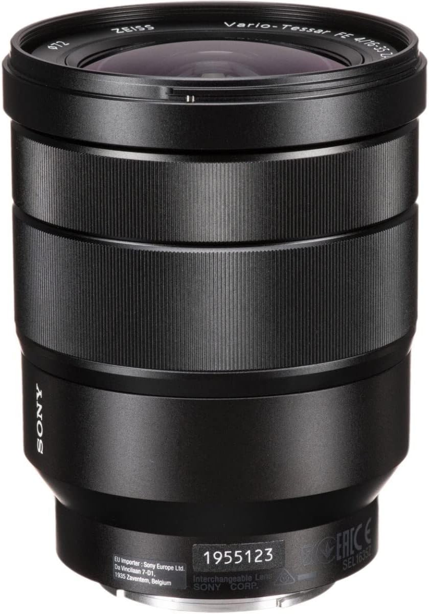 Sony Vario-Tessar T* FE 16-35mm F4 ZA OSS Wide-Angle Zoom Lens – Sony E-Mount – Black