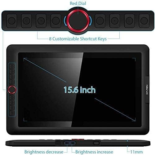 XP-Pen Artist 15.6 Pro Graphics Drawing Tablet 1920 x 1080 Pixel, 8192 Pressure Sensitivity, Black