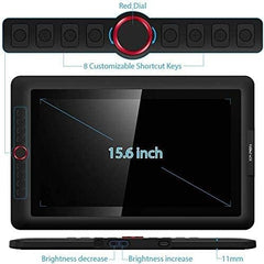 XP-Pen Artist 15.6 Pro Graphics Drawing Tablet 1920 x 1080 Pixel, 8192 Pressure Sensitivity, Black