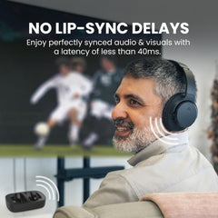 Avantree Ensemble - Wireless Headphones for TV Watching with Charging Dock & Transmitter
