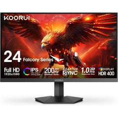 KOORUI 24 Inch IPS Gaming Monitor, FHD 1920×1080p,165Hz 200Hz