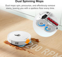 Roborock QX Revo Robot Vacuum & Mop with 5500Pa Suction, Self-Emptying Dock & LiDAR Navigation – Refurbished