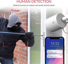 YI Outdoor Security Camera 2-Pack – 1080p Wi-Fi, Night Vision & Two-Way Audio – Renewed