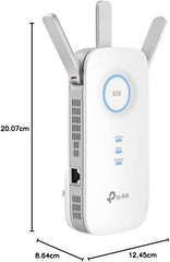TP-Link AC1900 WiFi Extender RE550, Dual Band Wireless Range Extender with Gigabit Ethernet Port, Covers Up to 2800 Sq. Ft. and 35 Devices