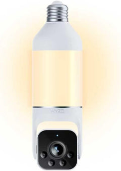 WYZE Bulb Cam 2K HD Security Camera with 800 Lumen Dimmable LED Bulb, Color Night Vision, 160° View, Pan Tilt, E26 Light Socket, Wi-Fi, Alexa and Google