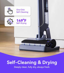 NARWAL S20 Pro Cordless Wet Dry Vacuum Mop with Self-Cleaning, AI DirtSense, 20,000Pa Suction, 60-Min Runtime for Hard Floors - Open Box