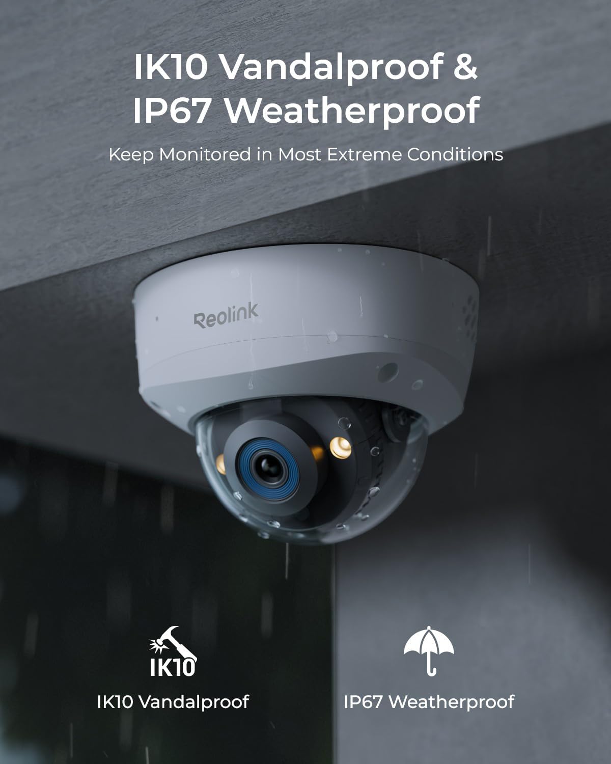 REOLINK RLC-1240A 12MP PoE Security Cameras with Colour Night Vision & Smart Detection