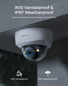 REOLINK RLC-1240A 12MP PoE Security Cameras with Colour Night Vision & Smart Detection