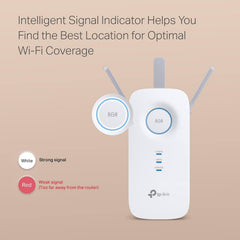 TP-Link AC1900 WiFi Extender RE550, Dual Band Wireless Range Extender with Gigabit Ethernet Port, Covers Up to 2800 Sq. Ft. and 35 Devices