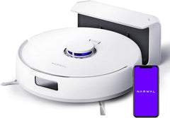 NARWAL Freo X Plus Robot Vacuum and Mop with 7,800Pa Suction, LiDAR Navigation, Dust Compression, Anti-Tangle Brush, Smart App Control, White - Open Box