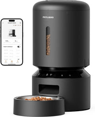PETLIBRO Automatic Cat Feeder, 5G WiFi Smart Pet Feeder with App Control, Stainless Steel Bowl, Low Food & Blockage Sensors, 1–10 Meals Per Day, 10s Voice Meal Call for Cats & Dogs