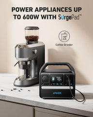 Anker 521 Portable Power Station PowerHouse 256Wh, 200W Solar Generator with 2 AC Outlets, 60W USB-C PD, 6-Port Battery Backup for Camping, RV and Emergency Use