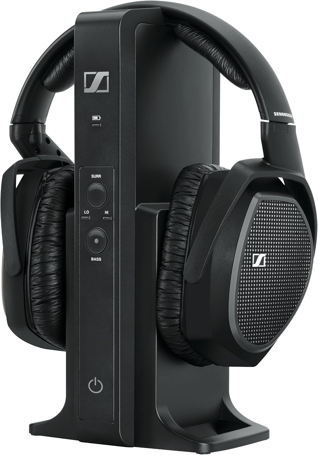 Sennheiser RS 175 RF Wireless TV Headphone System with Bass Boost & Surround Sound – Black – Open Box