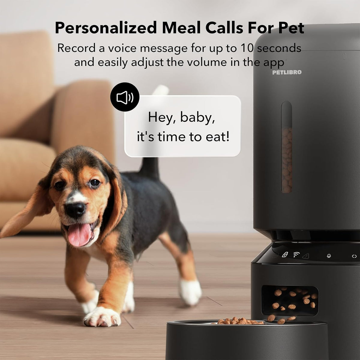 PETLIBRO Automatic Cat Feeder, 5G WiFi Smart Pet Feeder with App Control, Stainless Steel Bowl, Low Food & Blockage Sensors, 1–10 Meals Per Day, 10s Voice Meal Call for Cats & Dogs