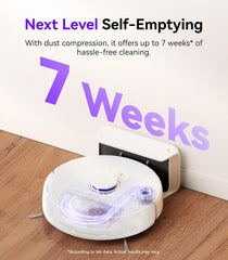 NARWAL Freo X Plus Robot Vacuum and Mop with 7,800Pa Suction, LiDAR Navigation, Dust Compression, Anti-Tangle Brush, Smart App Control, White - Open Box