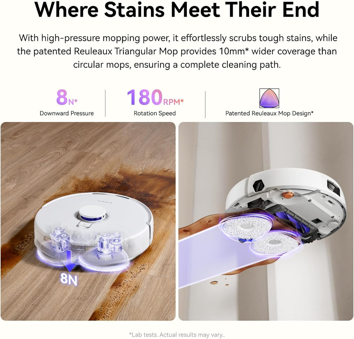 NARWAL Freo X Ultra Robot Vacuum & Mop, 8200Pa Suction, Zero-Tangle Brush, Auto Mop Washing & Drying, LiDAR Navigation, Obstacle Avoidance - Open Box
