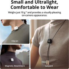 DJI Mic Mini Wireless Microphone System (2 TX+ 1 RX + Charging Case) – Compact Clip-On Audio for Camera, Smartphone & Content Creators