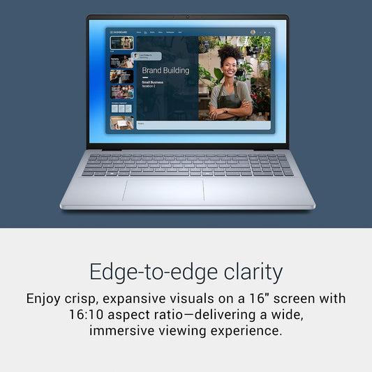 Dell 16 DC16251 16-inch FHD+ Laptop, Core 7 150U, 16GB DDR5, 1TB SSD - Platinum Silver - Brand New