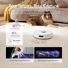 NARWAL Freo X Ultra Robot Vacuum & Mop, 8200Pa Suction, Zero-Tangle Brush, Auto Mop Washing & Drying, LiDAR Navigation, Obstacle Avoidance - Open Box