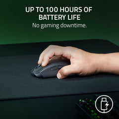 Razer DeathAdder V3 HyperSpeed 26000 DPI Wireless Optical Gaming Mouse - Black - Refurbished Excellent
