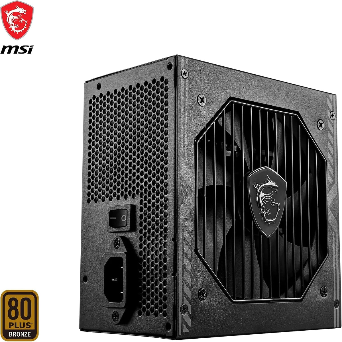 MSI MAG A750BN PCIE5 750W ATX Power Supply, 80 PLUS Bronze, Non-Modular - Black